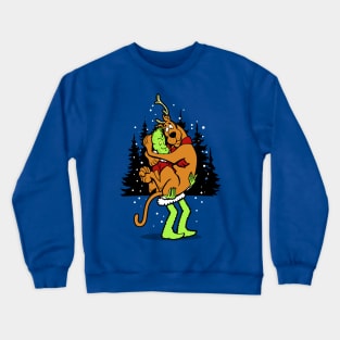 Funny Winter Christmas Classic Retro Cartoon Mashup Crewneck Sweatshirt